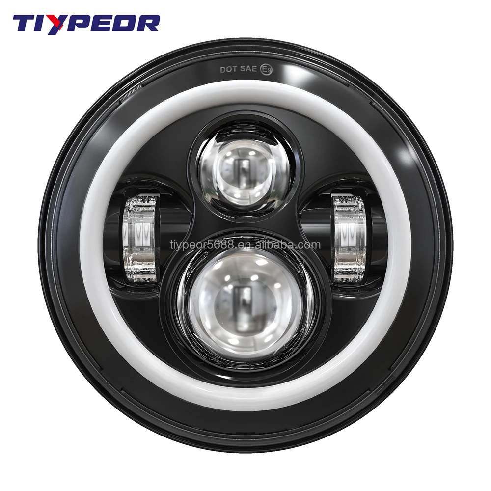 product tiypeor e mark white waterproof led fog light with white ring cree led with angel eye for car atv motorcycle-7