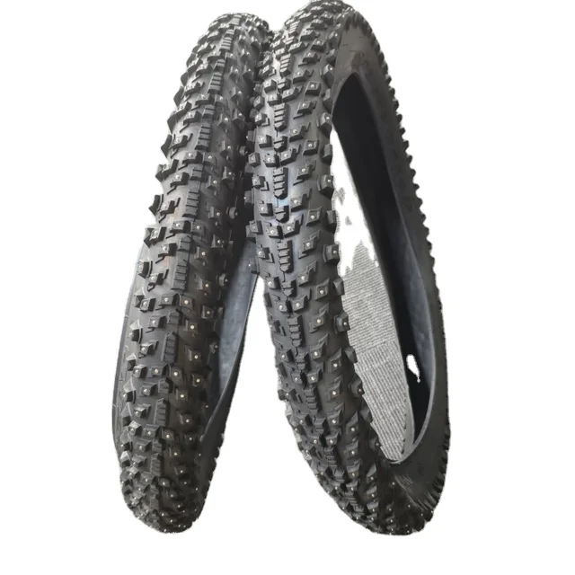 18" 20" 26" 27.5" Bicycle Winter Snow Studded Tires 18x2.1 20x4.0 26x2.1 26x2.35 27.5x2.1  BMX Road Bike MTB Anti-slip Tyres