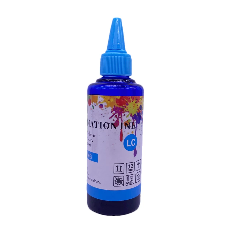 100ML Bottle Premium Refill Sublimation Ink Compatible for Epson 6 Color Inkjet Printer Printing Sublimation Ink