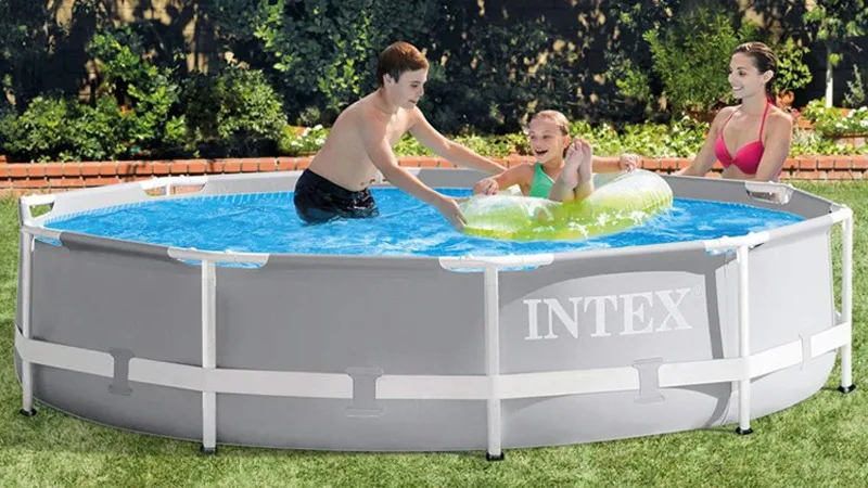 INTEX Prism Frame Pool Ø 366 x 76 Gartenpool Swimming Pool Familienpool 26710 