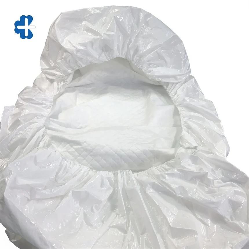 2021 New Products Disposable Non Woven Bed Sheet Cover Elastic with Fluff Pulp