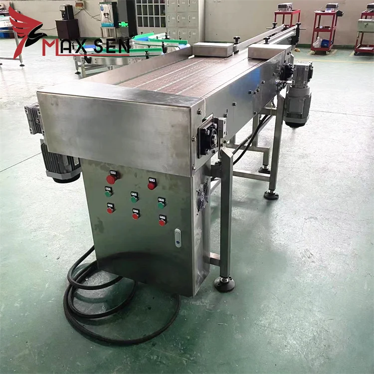 Maxsen Customized High Quality Modular Belt Conveyor Table Sorting Conveyor Aluminium Accumulation Table and Buffer Table