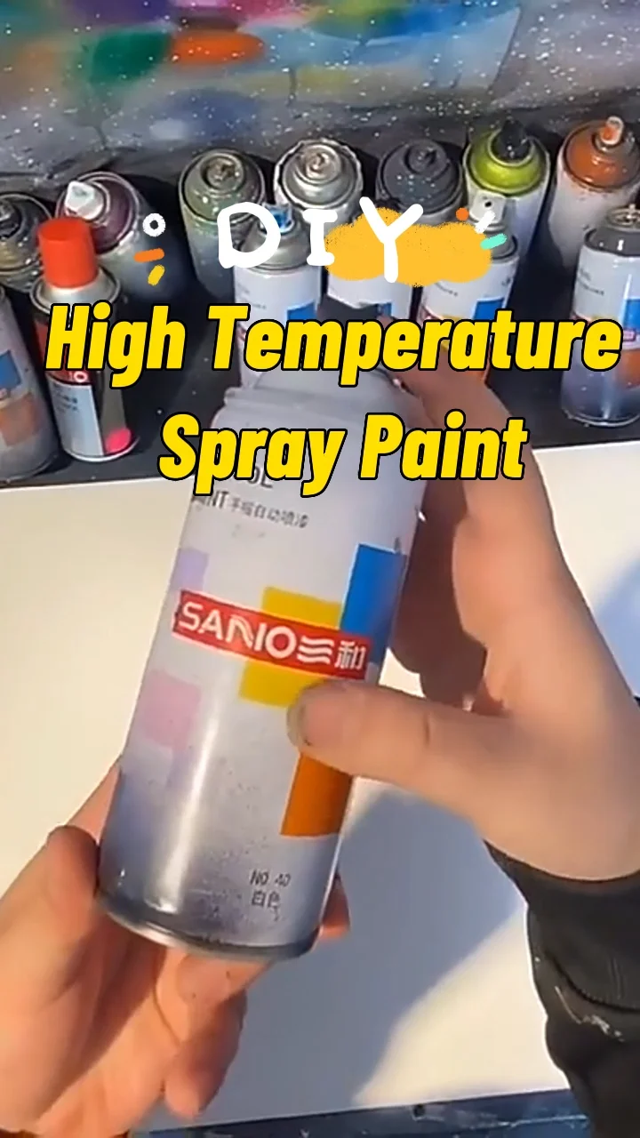 Sanvo 600 Celsius High Temperature Aerosol Spray Paint Auto Part