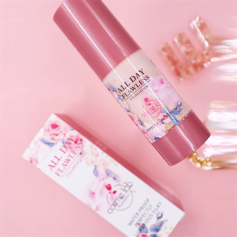 CF008 Cosme Lab 30ml Whitening Facial Foundation Tinted Waterproof Moisturizer Silky All Day Perfecting Full Coverage Foundation
