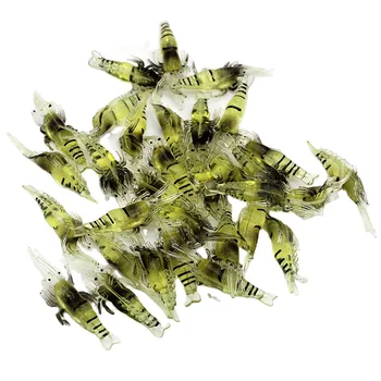 Cheery 4cm 1g Silicone Artificial Soft Shrimp Lure for Bass-Top/Mid/Bottom Baits Hookless for Stream Lake & Ocean Fishing – Soft Lure – view 4