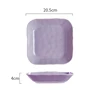 8-inch square plate - Purple