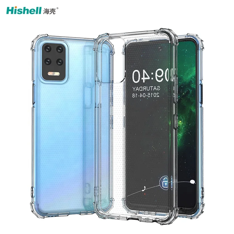 Cover Per LG K42 Con Effetto Gradiente - Custodia TPU Morbida Con Angoli Rinforzati - Rosa/Viola - 3