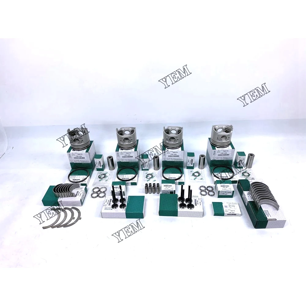 4.165 Rebuild Kit With Cylinder Valve Bearings Piston Rings for Perkins Side Loaders Engines