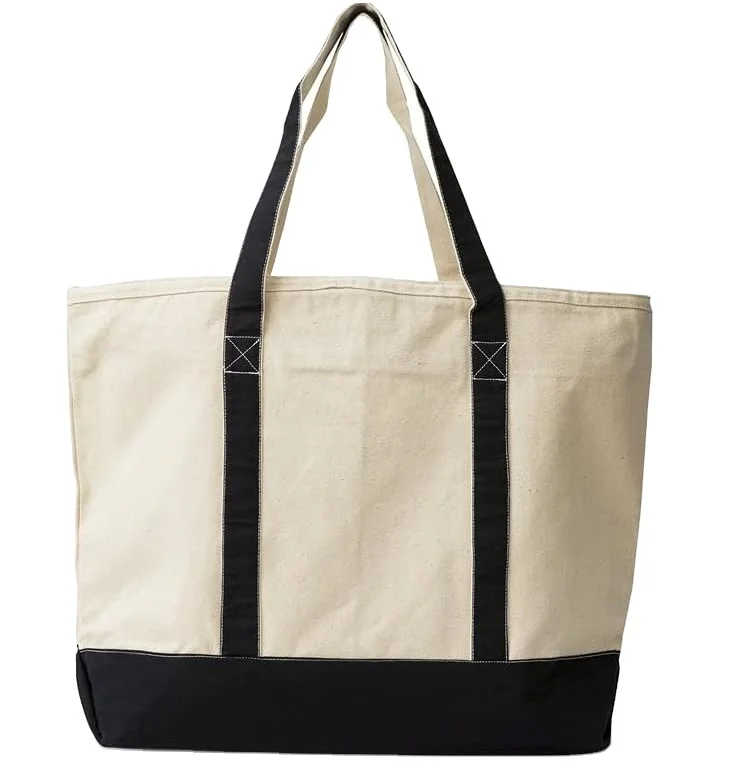 Customized Ladies Single Shoulder Canvas Tote Bag Fashionable Cotton Canvas with Plain Print Logo Reusable for Gift Shipping