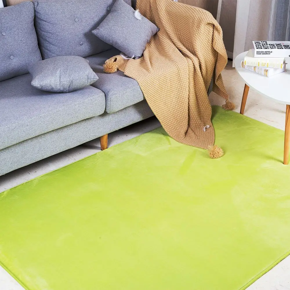 wholesale colorful flannel soft memory foam living room carpet