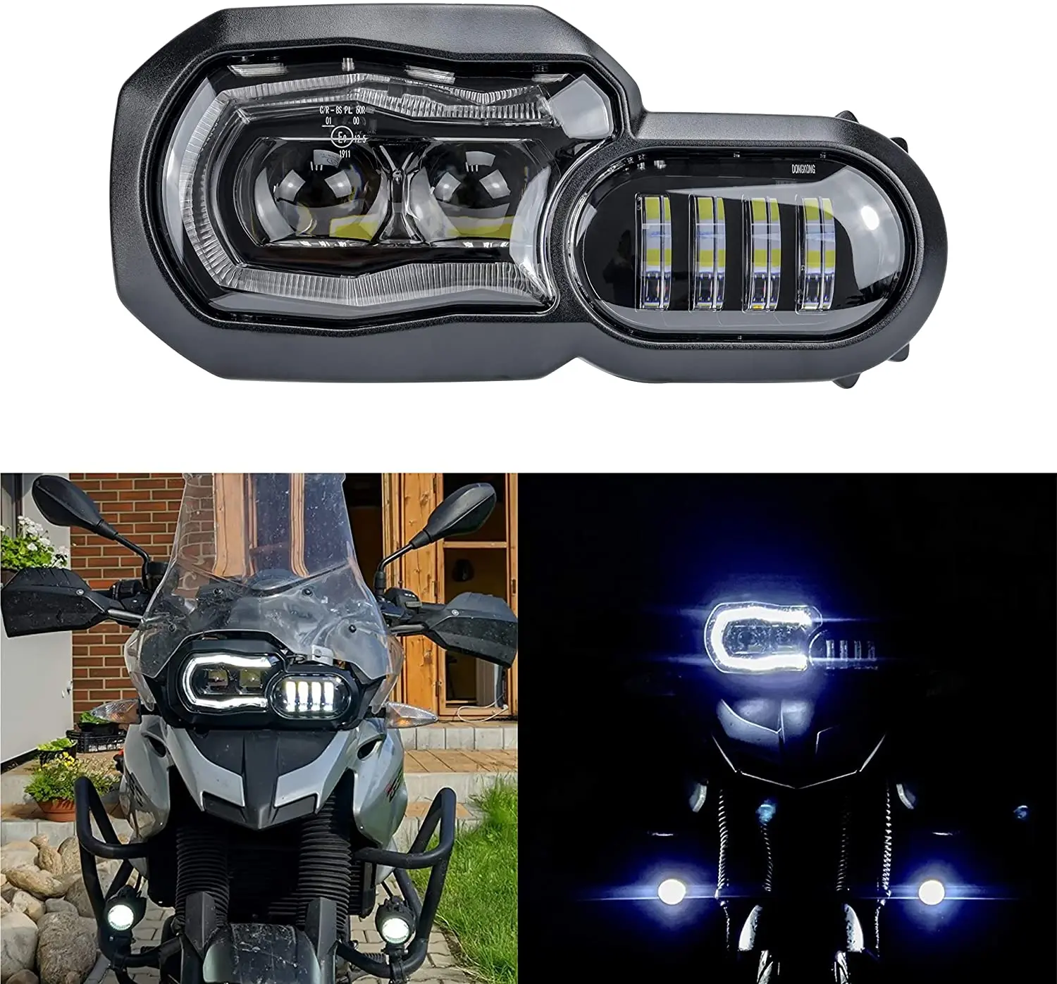 Source RACEPRO Motorcycle LED Headlight Assembly For BMW F800GS