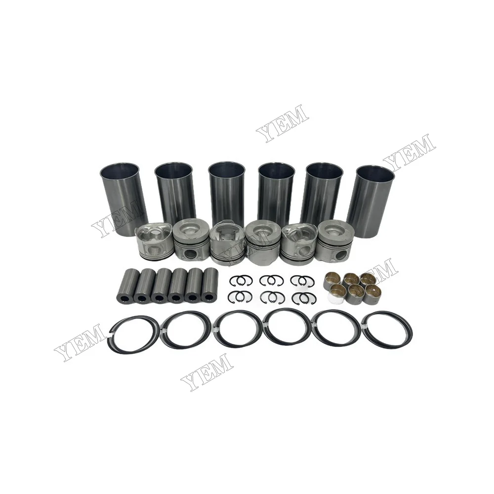 Cylinder Liner Kit Compatible for Isuzu 6BG1 Engine Parts High Quality 3