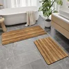 Diatomaceous earth bathroom mat - teak