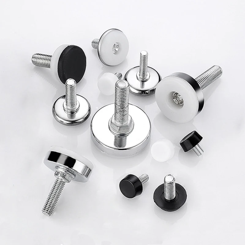 Juego De 8 Patas Ajustables Para Muebles, 55/104 Mm, Patas De Nivelación De Muebles Resistentes, Patas De Metal De Altura Ajustable Con 48 Tornillos Pequeños Y 2 Llaves Allen Para Armarios, Encimeras
