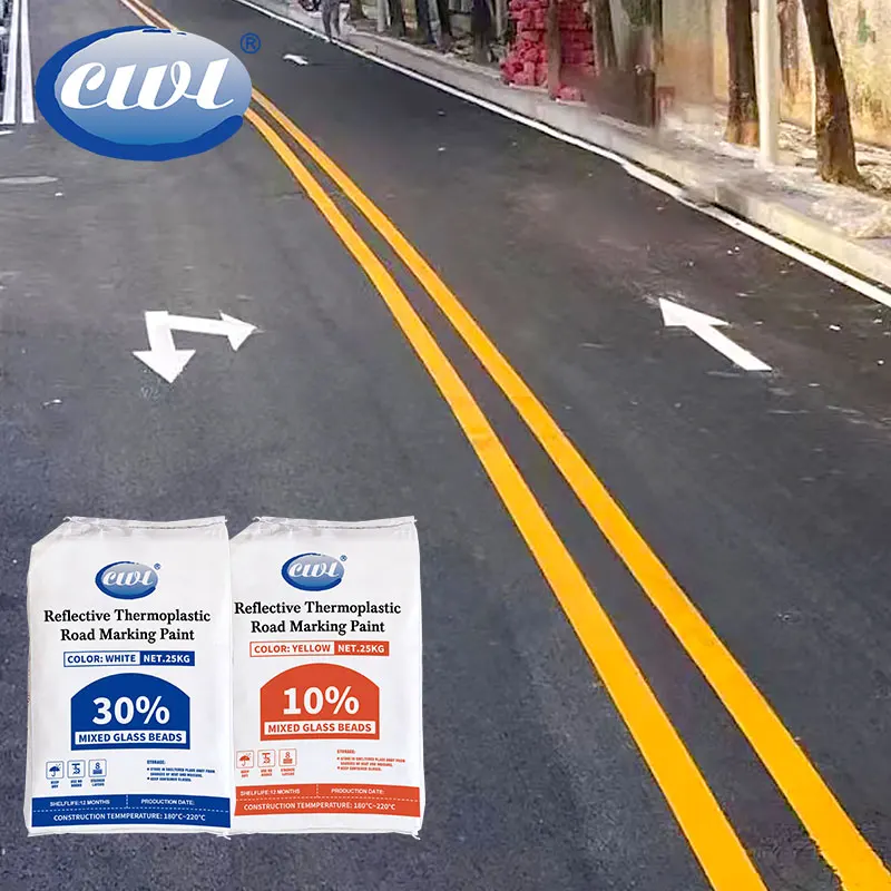 Специальная желтая Светоотражающая дорожная краска для дорожного движения разметка быстрая доставка термопластичная