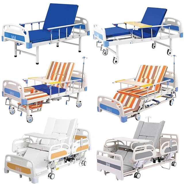 Good Price Hospital Furniture Electric Foot Control Electrical Hospital Meadical Delivery Beds With Side Rail For Patient