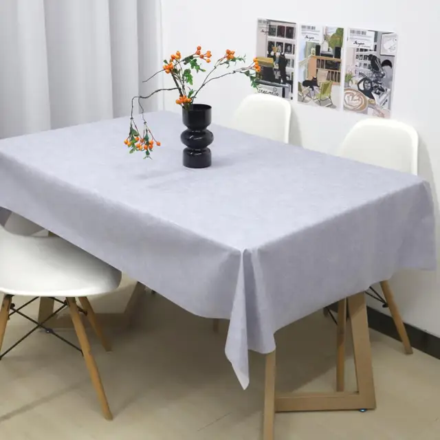 Hot hot wholesales vinyl tablecloth Durable PVC Outdoor Table cloth Striped plastic tablecloth