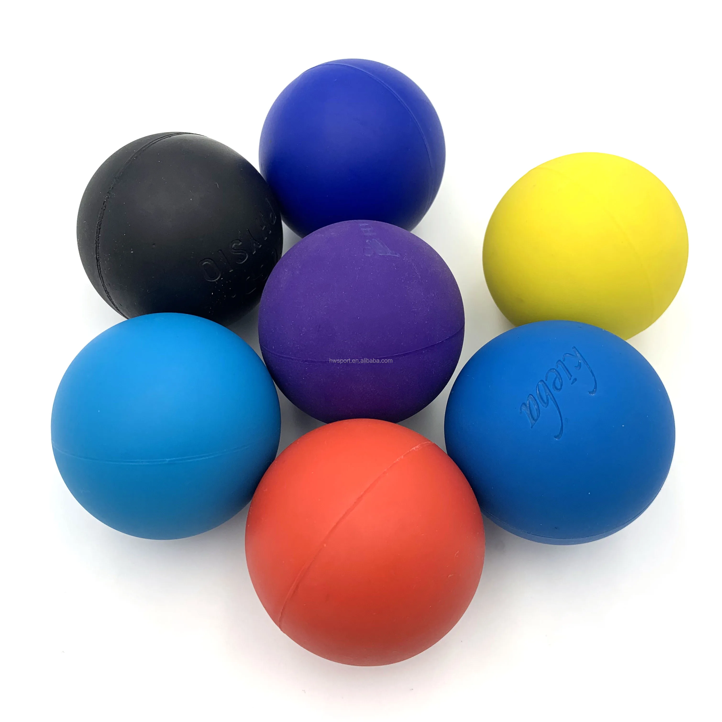 Оптовая продажа, мячи для Лакросса с напечатанным логотипом на заказ, массажные мячи для Лакросса из натурального каучука