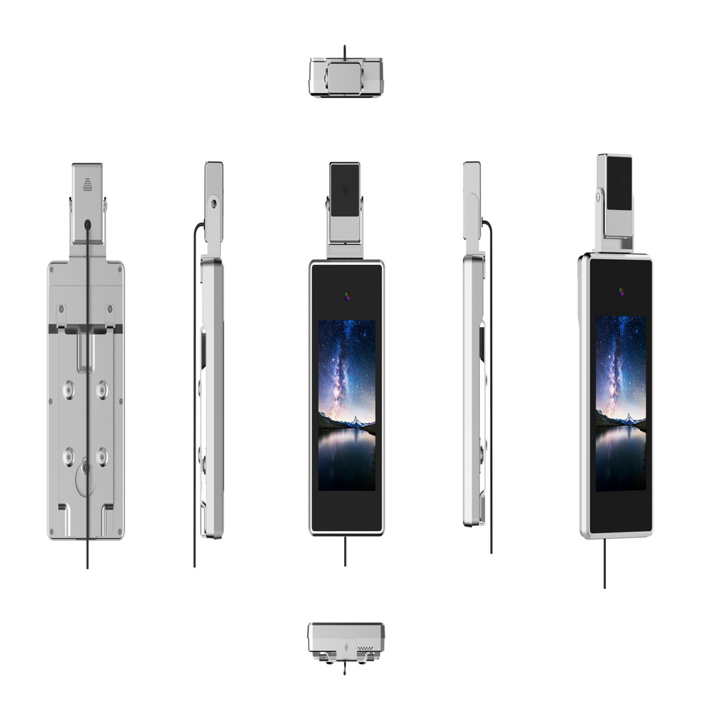 Цифровой сканер температуры тела, измерительный монитор, термометр, ai-камера для распознавания лица