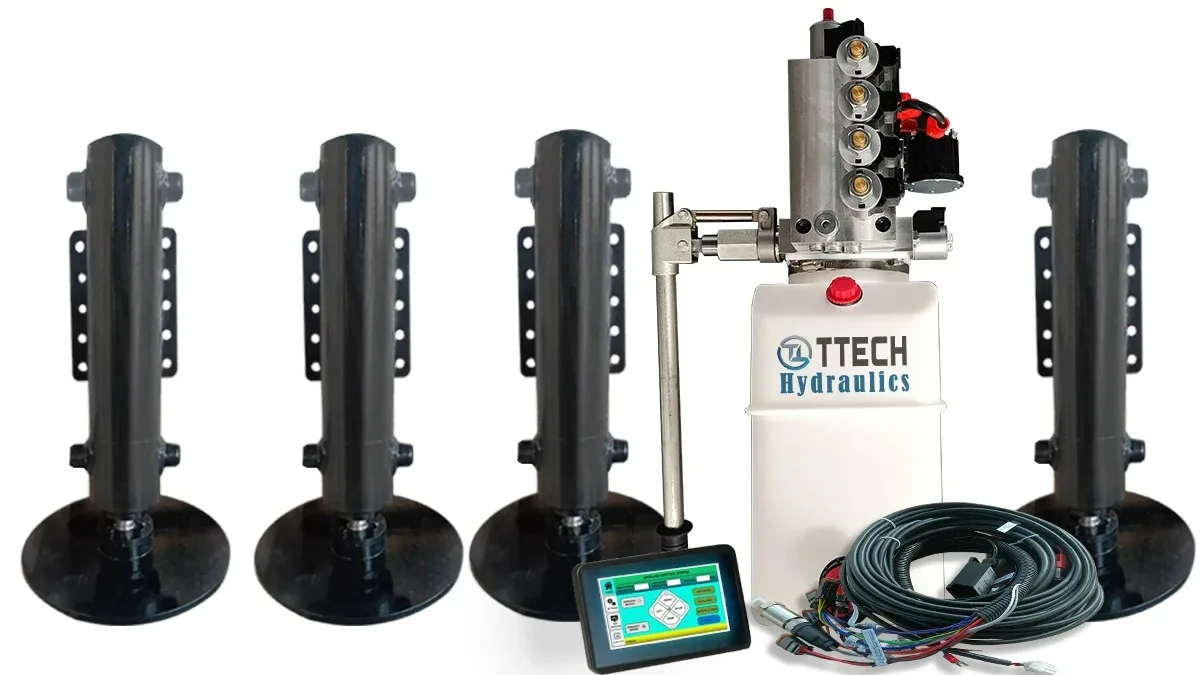 Motorhome 12v Auto Hydraulic Leveling Levelling Electric Jacks System