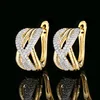 White diamond ear studs
