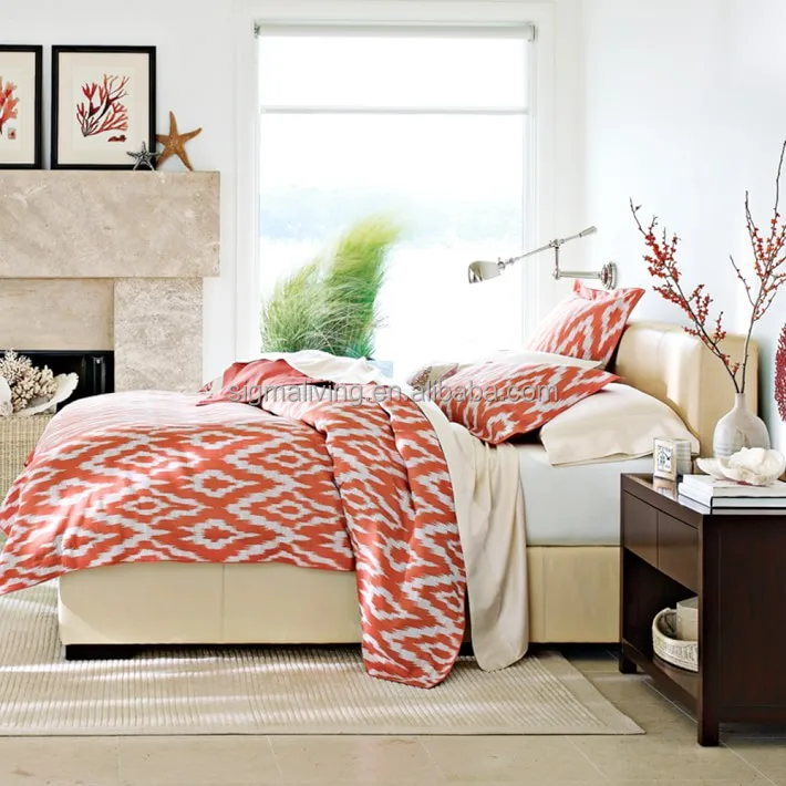 Bedroom big hotel double bed indoor furniture bed & headboard for sale