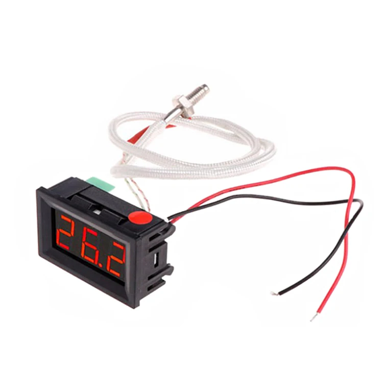 Wholesale DC 12V Display Digital Led Thermometer Mini Thermometer Car Inside  Outside Thermometer Fahrenheit degree From m.