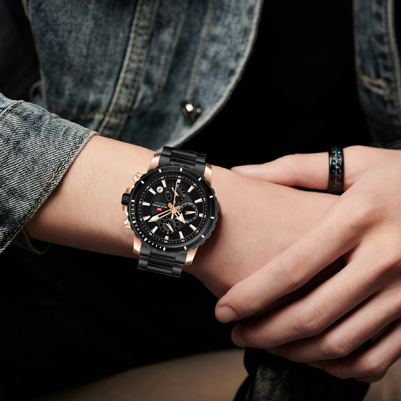 VA VA VOOM 2761 Men's Waterproof Watch - Classic Luminous