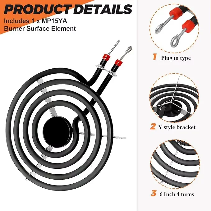6 Inch Stainless Steel Plate Heater