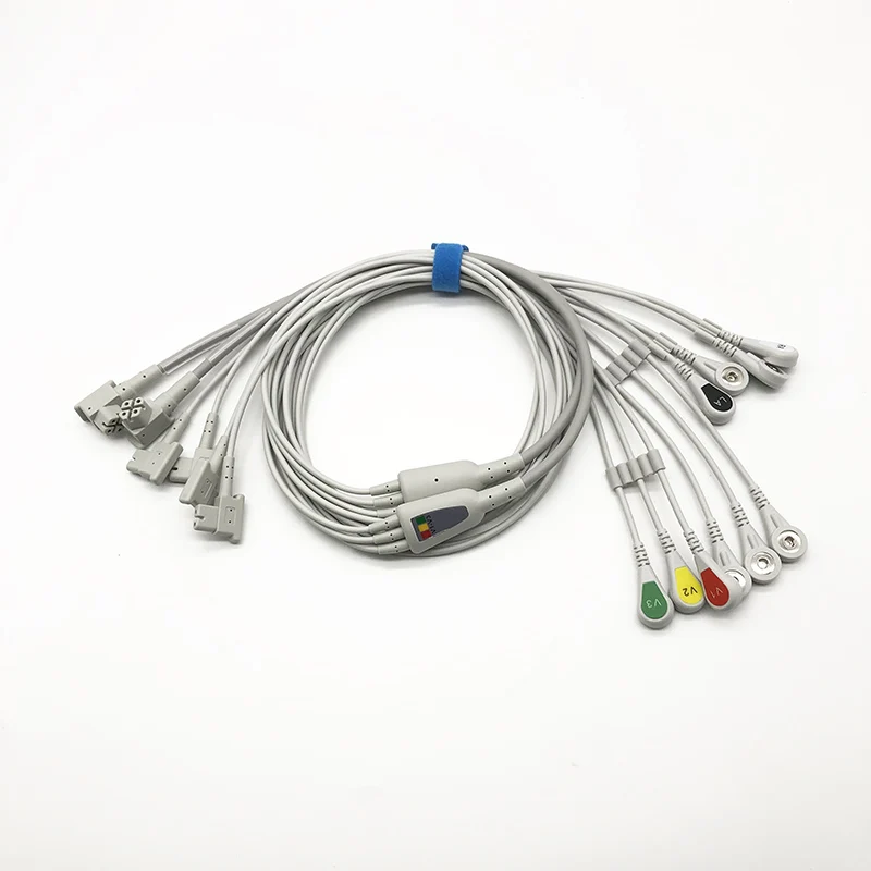 TC30 10 μόλυβδοι EKG leadwires με τη θραύση/το συνδετήρα
