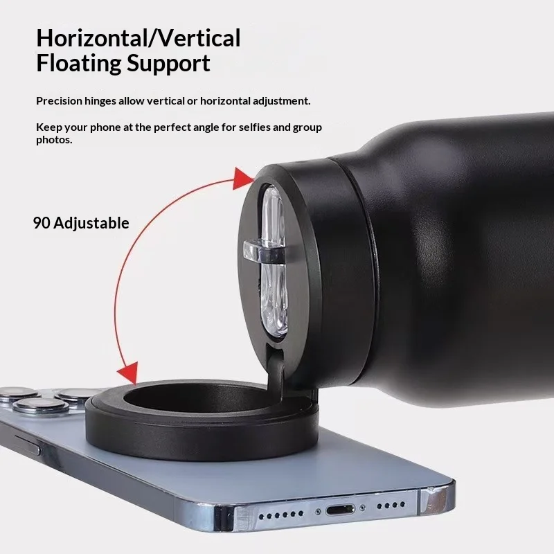 New Magnetic Stainless Steel Insulated Cup Outdoor Portable Sports Handheld Pot Business Sports Car Cup Customized Logo preview 5