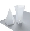 Molde de cono pentagonal blanco + marco de plástico