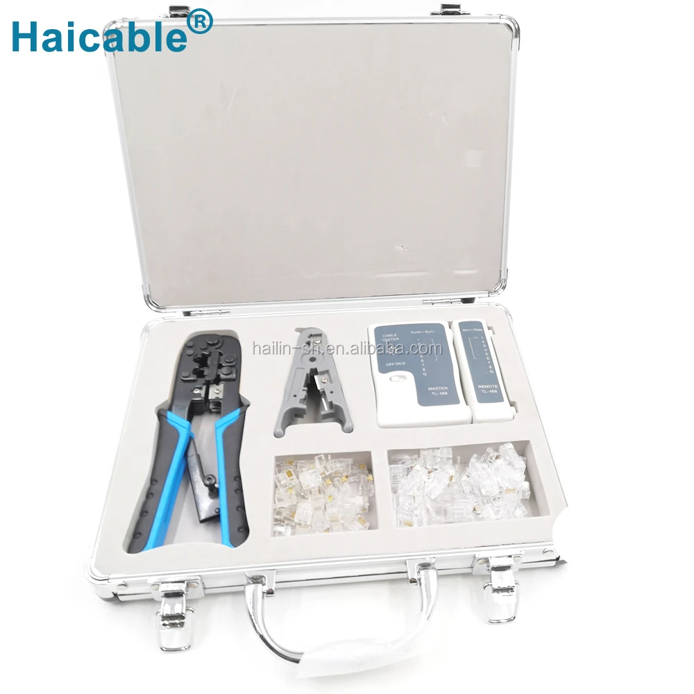 Bàn Tay Chuyên Nghiệp Công Cụ Rj45 Rj11 Cat5 Mạng Công Cụ Kit HT-K568RT Bó LAN Cable Tester Uốn