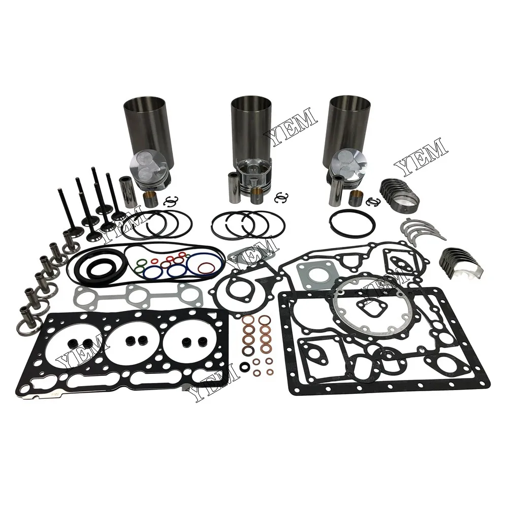For Kubota Engine Parts D1105 Overhaul Kit With Valves 2