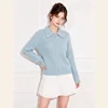 Blue knitwear