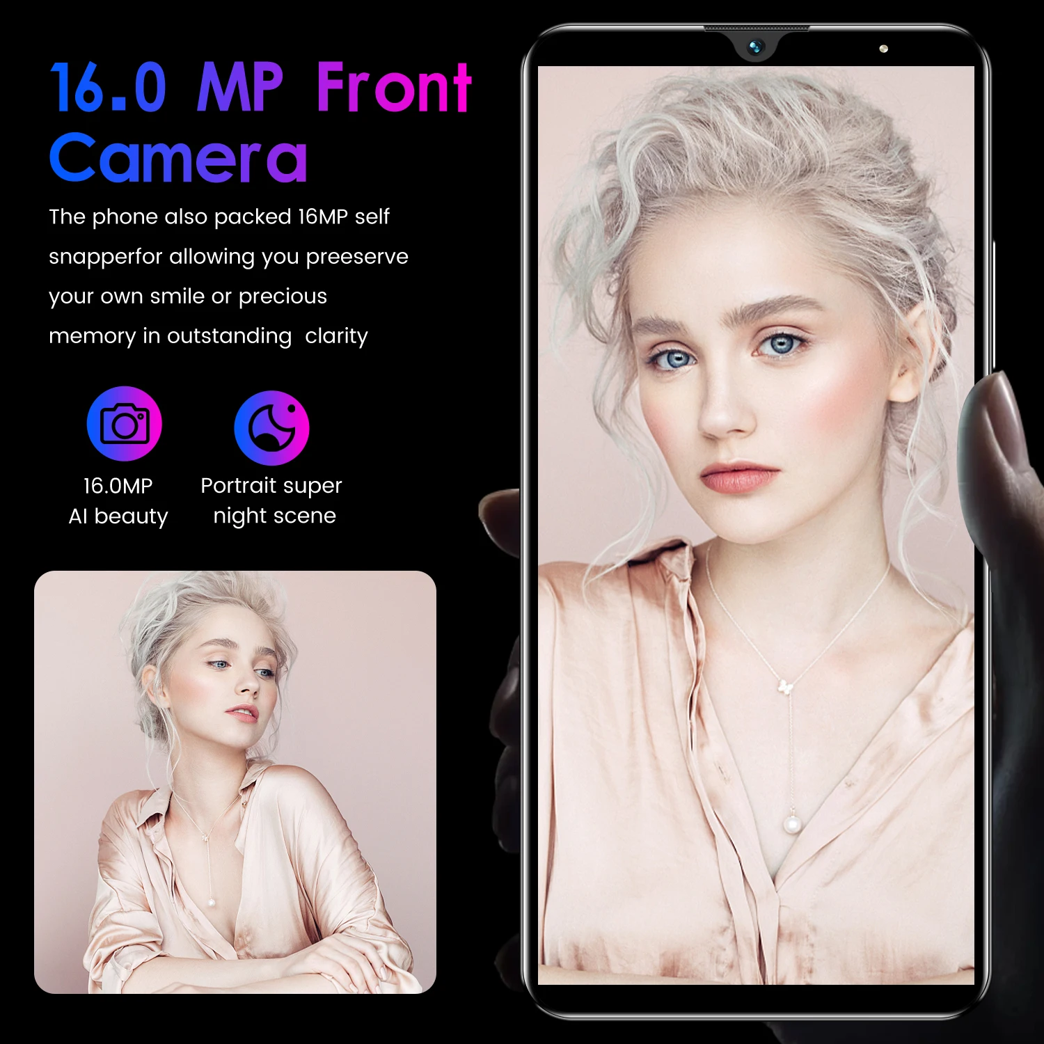 Wholesale Reno6 Pro 5.5inch mobile phone 512MB+4GB  smartphone Face unlock Gaming cellphone