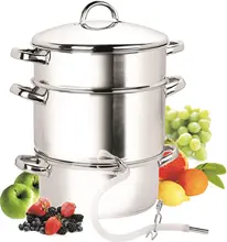 11L stainless steel 304 induction steam juice extractor
