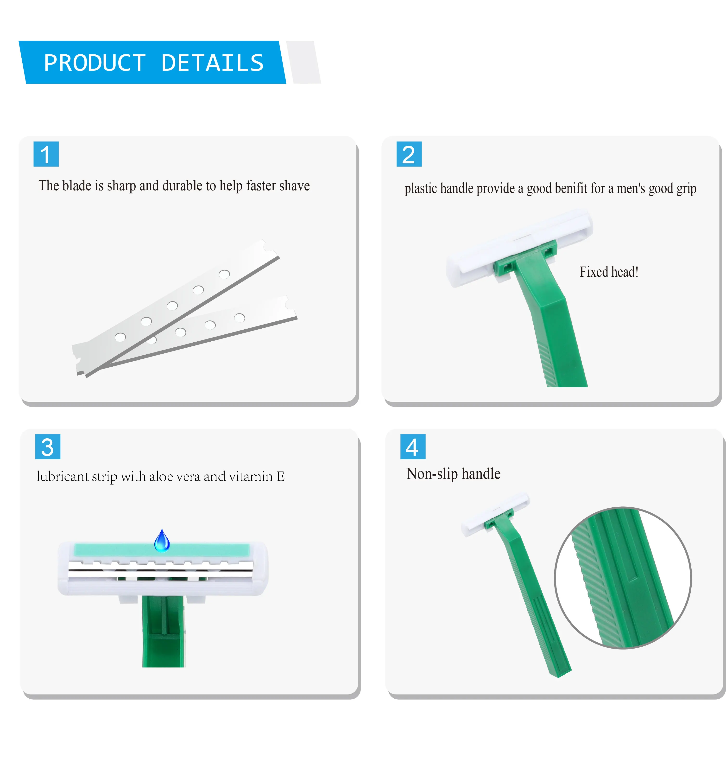 Disposal Razor Hotel Wholesale Hotel Disposable Razor - Twin Blades Fixed Head