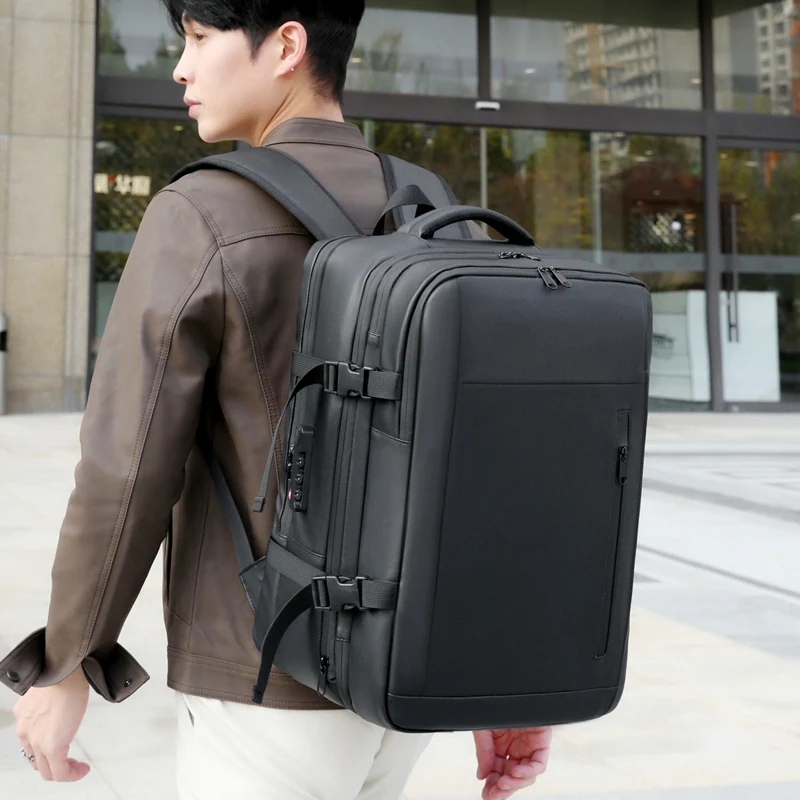 Air Tight Bags Vacuum Compression Backpack System Expandable Waterproof Business Multi-function Travel Laptop Backpack