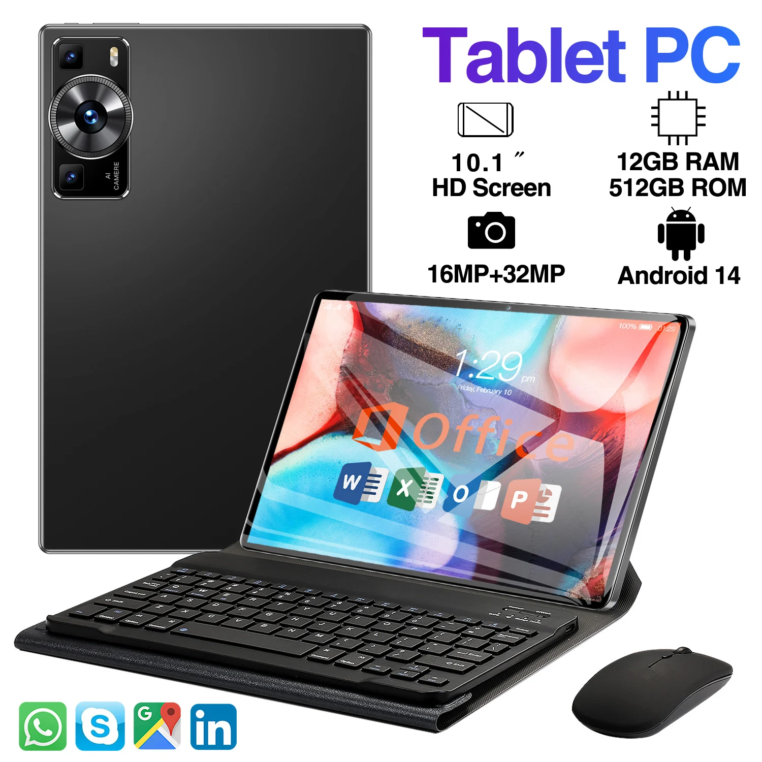Android 14オールインワンタッチLCD Android P60 Proタブレット
