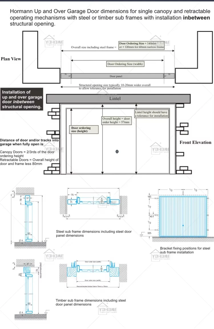 European Modern Villa Vertical Bi Folding Garage Doors Slatted Aluminium Flush Mount Sectional Garage Door
