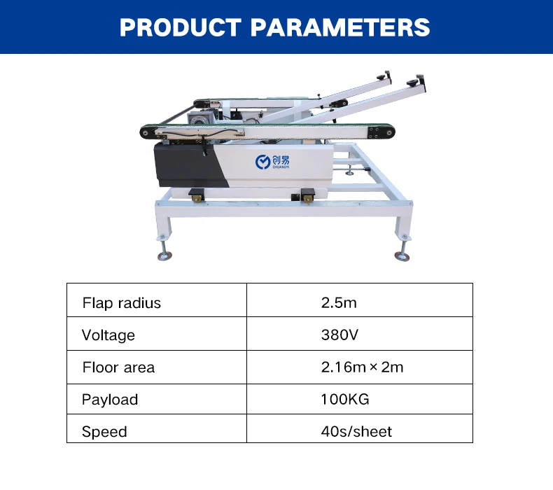 efficient turnover machine for furniture fabrication integrated with labbling machine