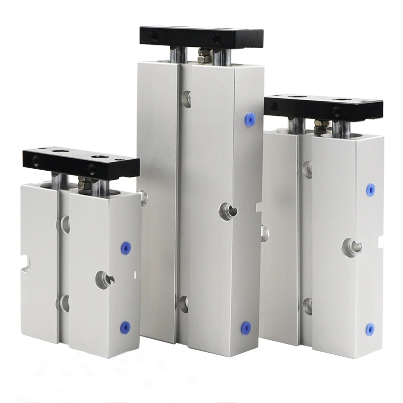 RS PRO Pneumatic Guided Cylinder - 16mm Bore, 10mm Stroke, Double - View #10