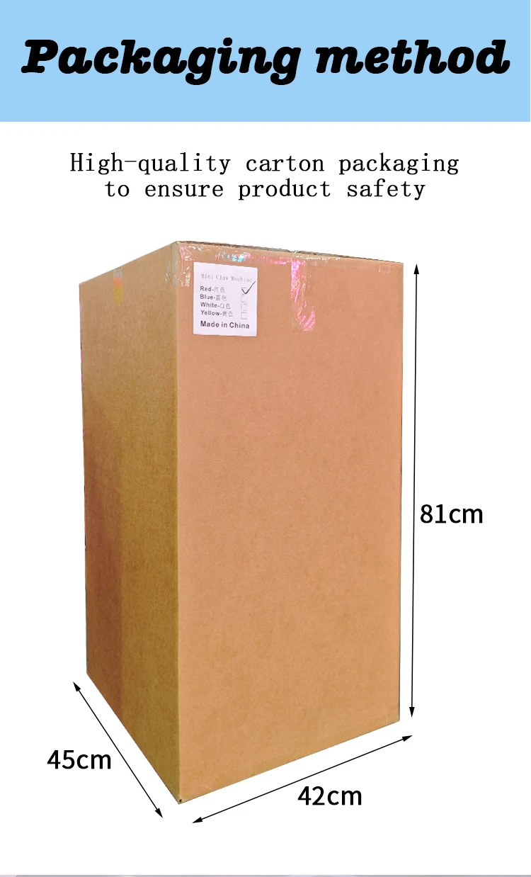 Funpark Doll Crane Machine Toy Catcher Plush Grabbing Coin Operated Games Small Mini Claw Machine Catch Doll Machine factory