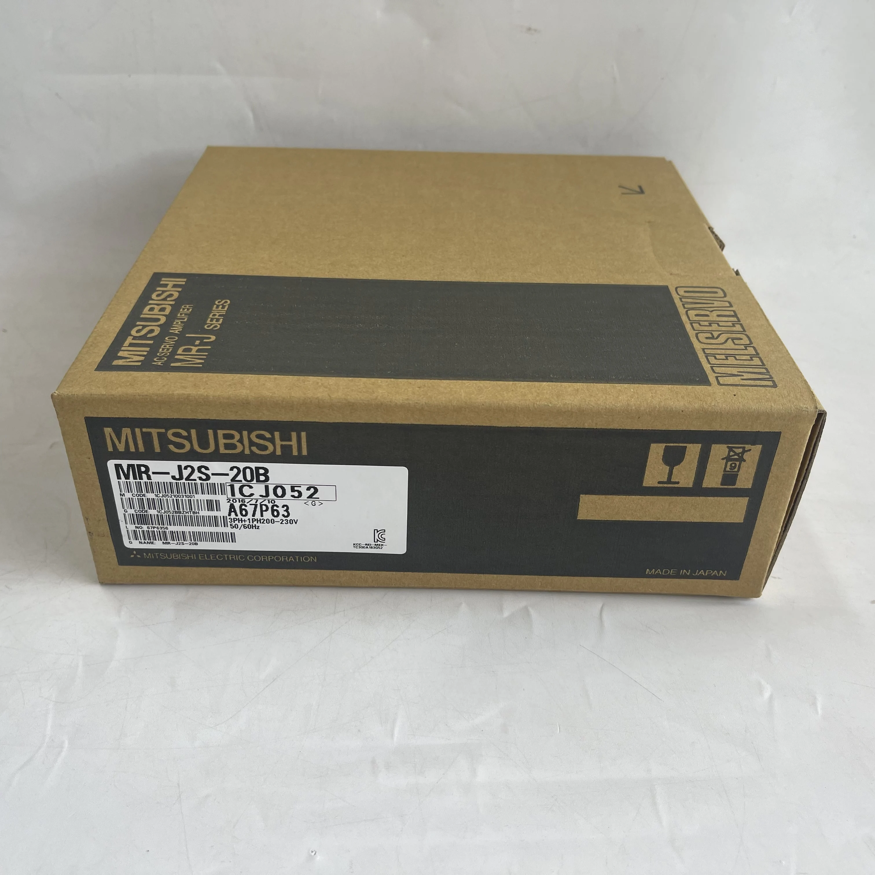 Mitsubishi MELSERVO J2S Series AC Servo Amplifier MR-J2S-20B Mitsubishi MELSERVO J2S Series AC Servo Amplifier MR-J2S-20B