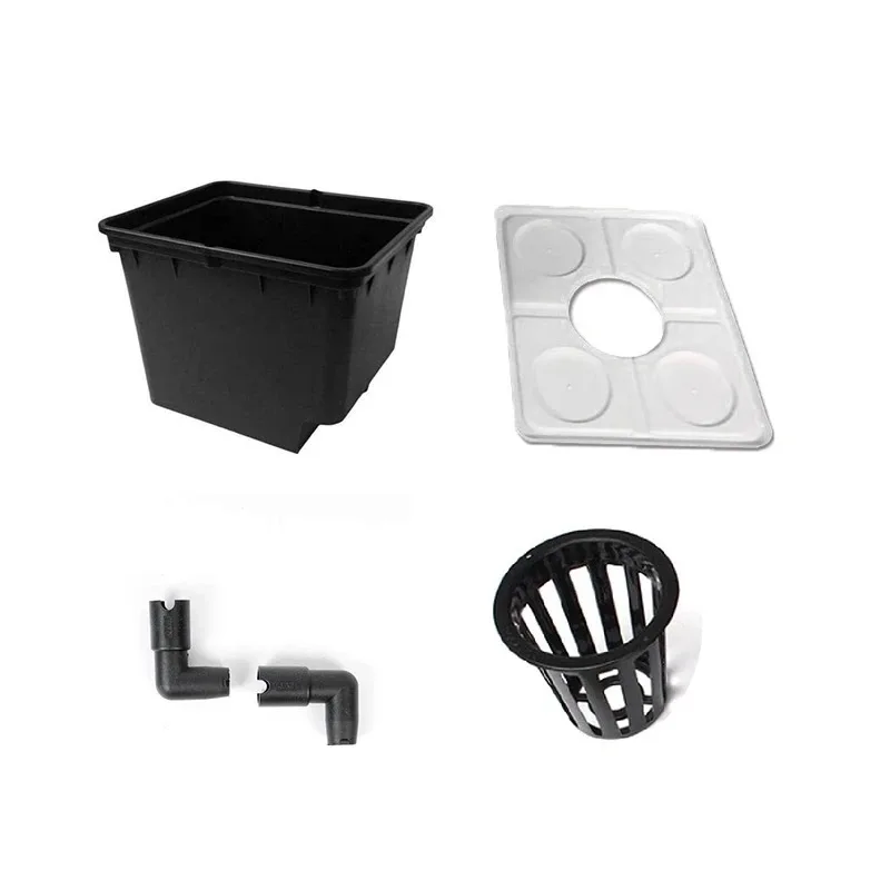 Hot Sale Single Hole 30x25x23 Hydroponic Dutch Bucket Growing System For Tomatoes Bato Dutch