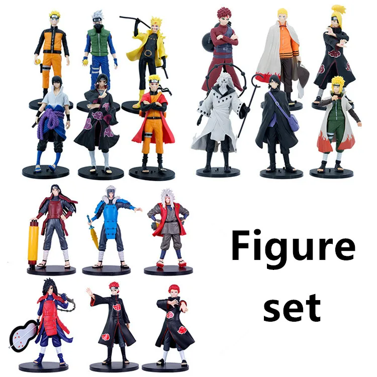 Набор фигурок naru-toeds 20 см недорогие оптовая продажа Аниме фигурки
