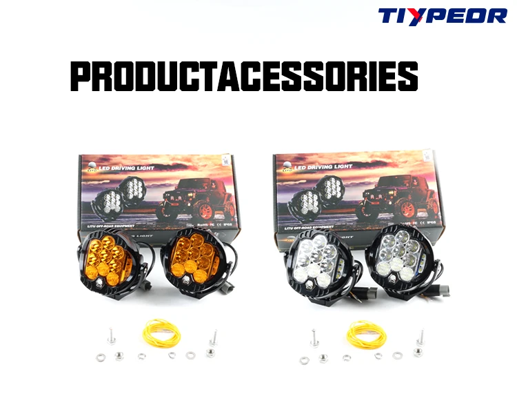product tiypeor 108w 55inch round laser lamp motorcycle car led work driving headlight for offroad truck boat tractor upgrade spotlight-6