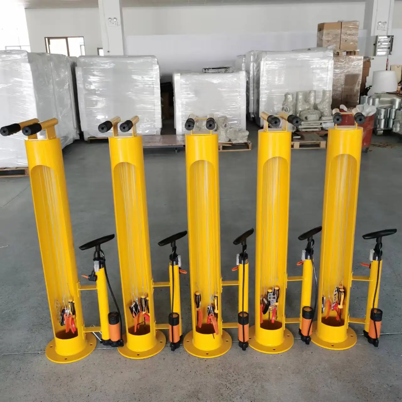 Deluxe Fully Equipped Outdoor Public Fixit Work Bicycle Stand Air Kit