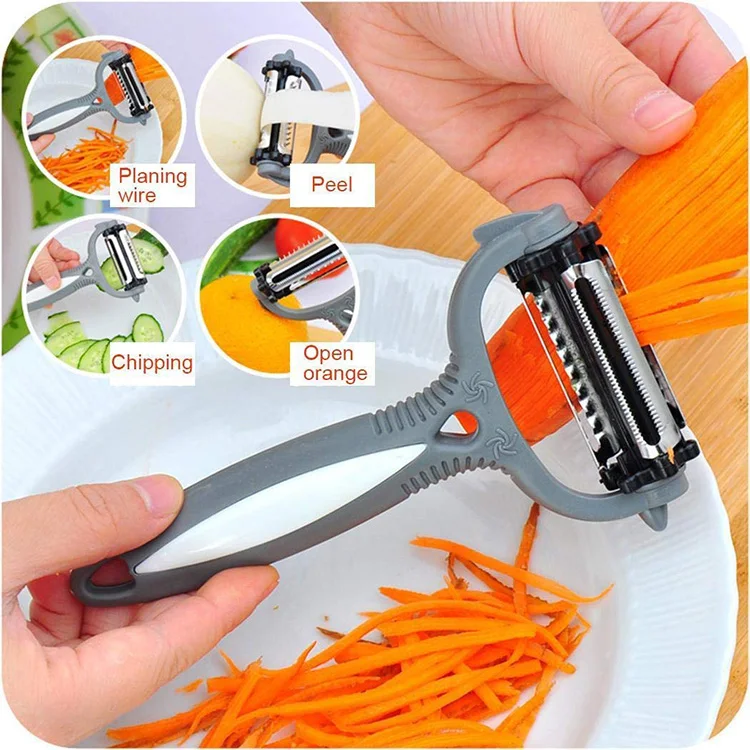 Buy Wholesale China Home Kitchen Tools Three-in-one Vegetable Grater  Rotatable Fruits Potato Peeler & Vegetable Grater at USD 0.33